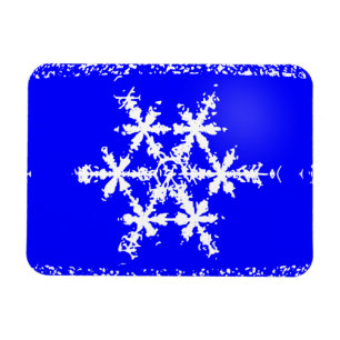 Snow Flake 3"x4" Magnet