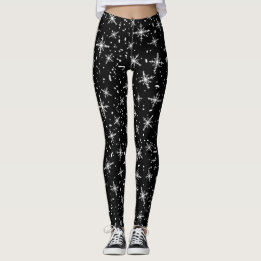 SNOW FLAKE by B.McNutt Leggings