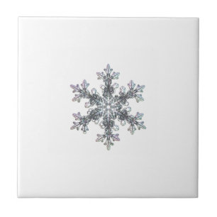Snow flake ceramic tile
