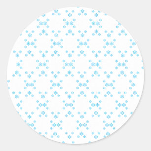Snow Flake Classic Round Sticker