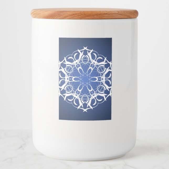 Snow Flake Food Container Label (Front)