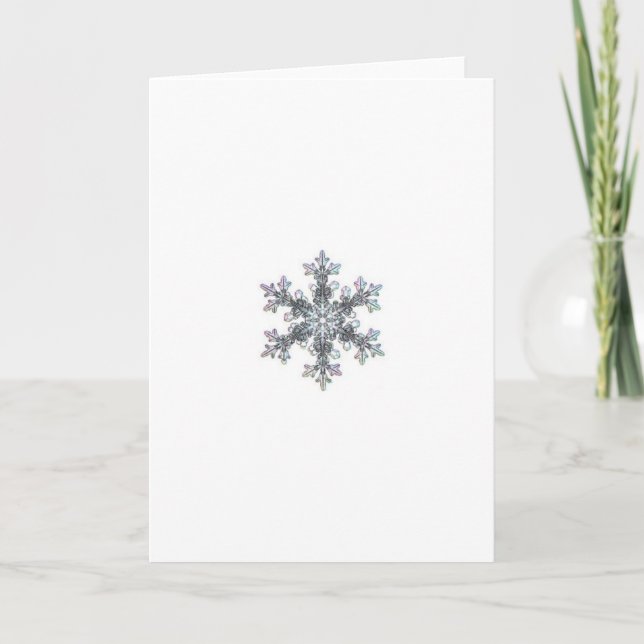 Snow flake holiday card (Front)