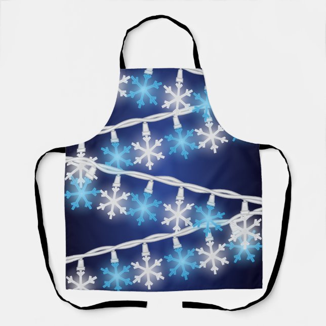 Snow Flake Lights Apron (Front)