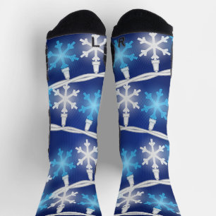 Snow Flake Lights Socks