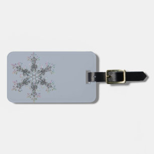 Snow flake luggage tag