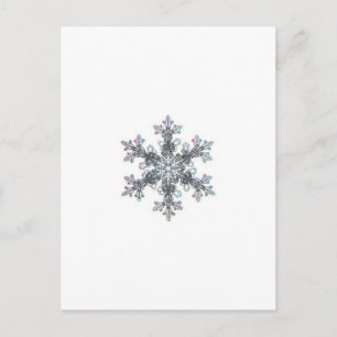 Snow flake postcard