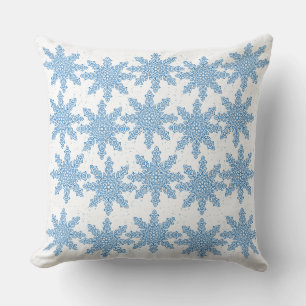 Snow Flake Throw Pillow