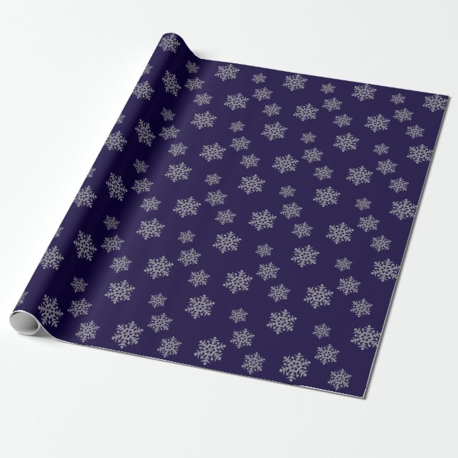Snow Flake Wrapping Paper (Unrolled)
