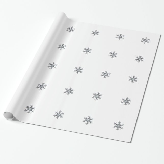 Snow flake wrapping paper (Unrolled)