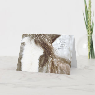 SNOW FLAKED GIRL Greeting Card