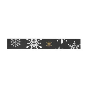 Snow Flakes 13 Wrap Around Label