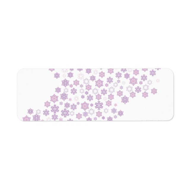Snow-Flakes-2 Return Address Label (Front)