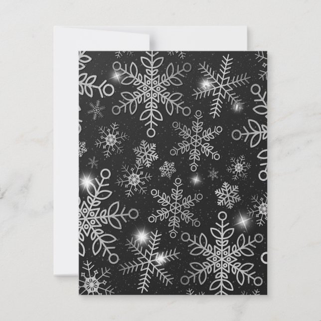 Snow Flakes 8 Card (Front)