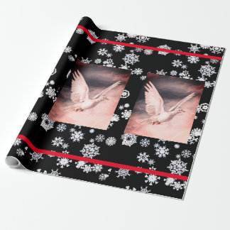 SNOW FLAKES AND PEACE DOVES CHRISTMAS GIFT Paper