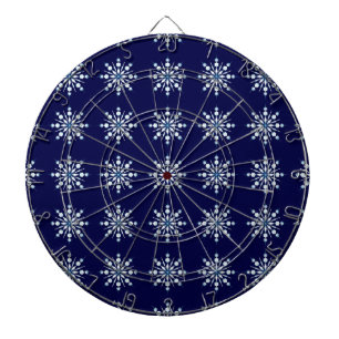 Snow flakes pattern dartboard