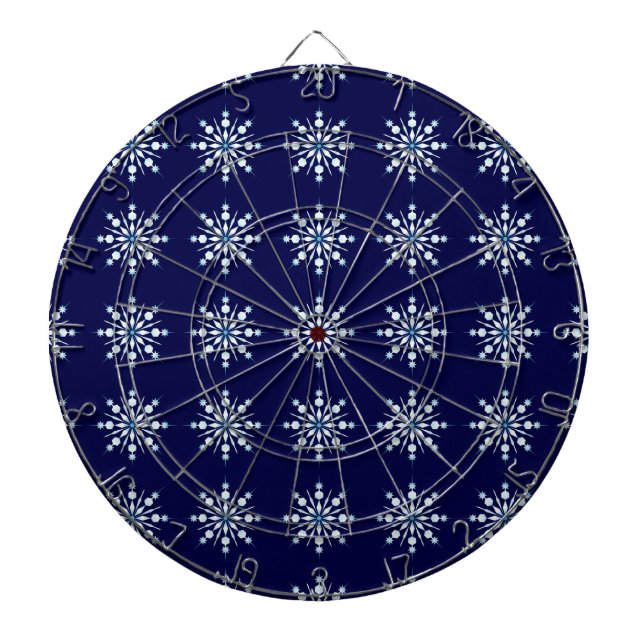 Snow flakes pattern dartboard (Front)