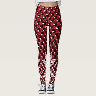 Snow Flakes Pattern Leggings