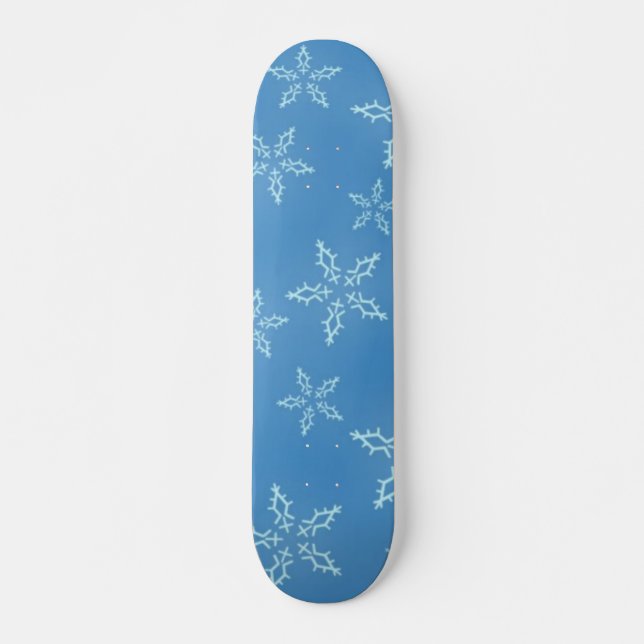 Snow Flakes Skateboard (Front)