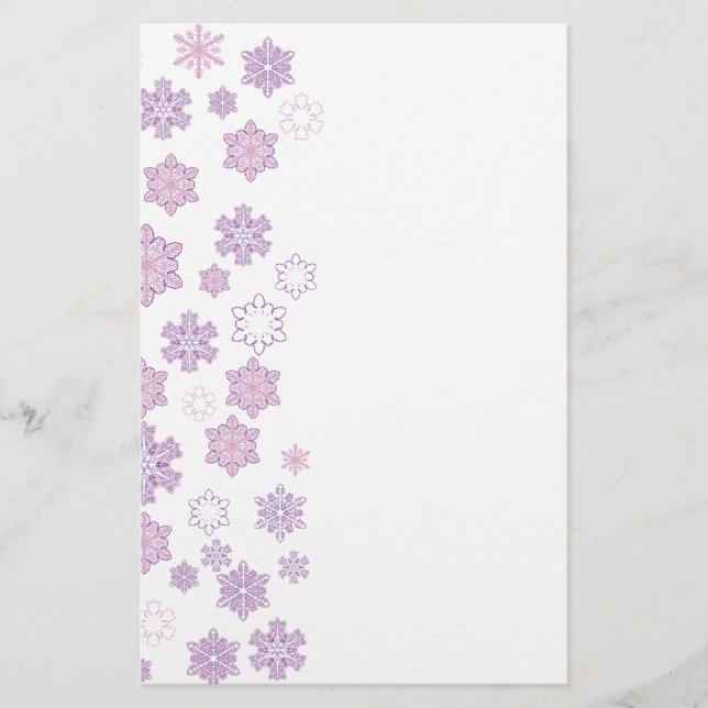 Snow-Flakes- Stationery (Front)