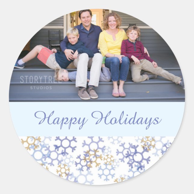 Snow Flakes Sticker (Front)