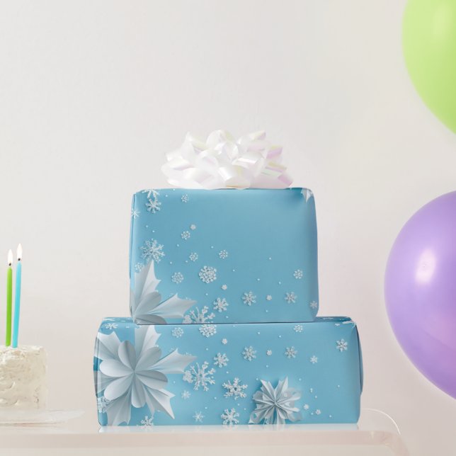 Snow Flakes-  Wrapping Paper (Party Gifts)
