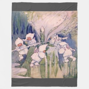 snow fleece blanket