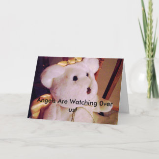 snow-flowers 016, Angels Are Watching 0ver us! Card