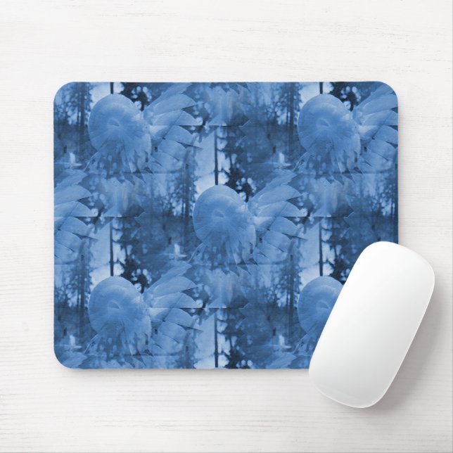 Snow flowers..... mouse pad (With Mouse)