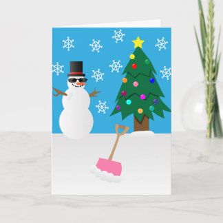 Snow Flurry! Be Happy! Card