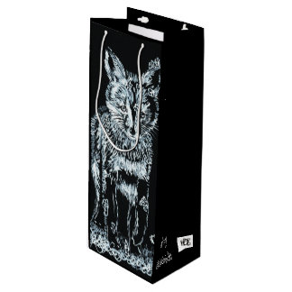 Snow Fox Wine Gift Bag