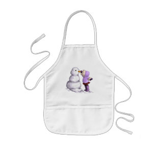 Snow Friend Kids Apron