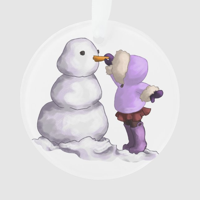 Snow Friend Ornament (Front)