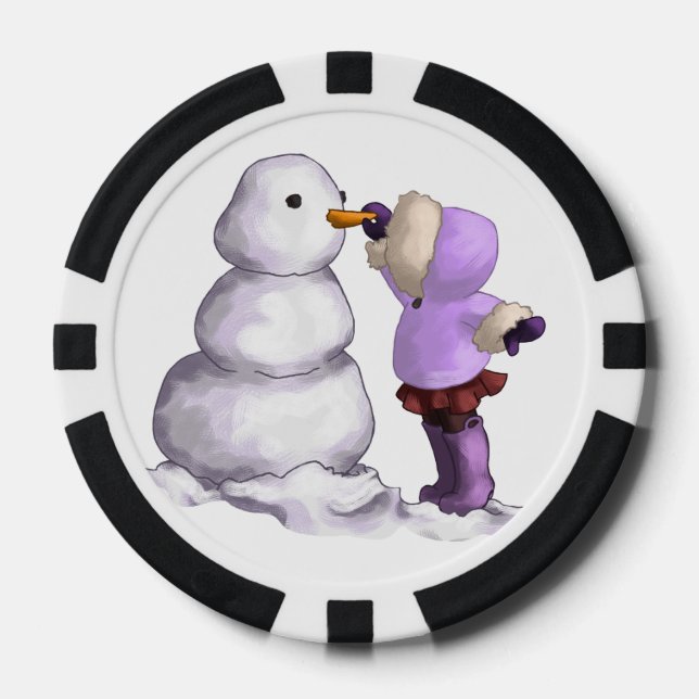 Snow Friend Poker Chips (Front)