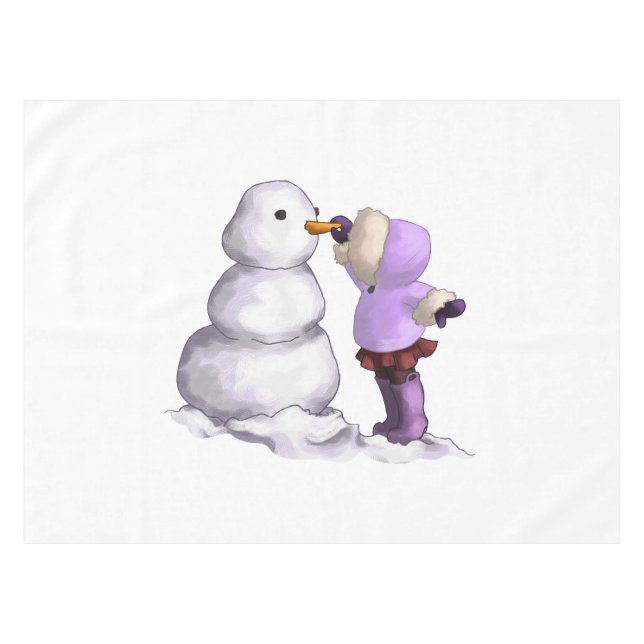 Snow Friend Tablecloth (Front (Horizontal))