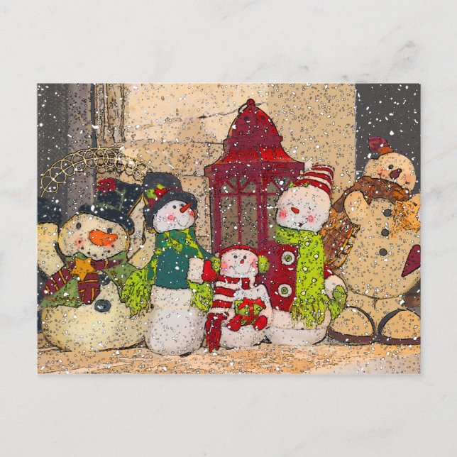 SNOW FRIENDS POSTCARD (Front)