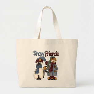 Snow Friends Tshirts and Gifts Large Tote Bag