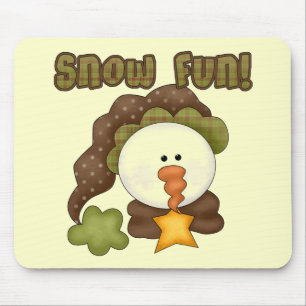 Snow Fun One Tshirts and Gifts Mouse Pad