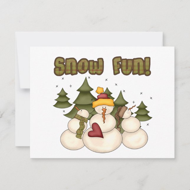 Snow Fun Two Tshirts and Gifts (Front)