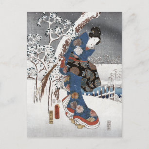 Snow Geisha Postcard II