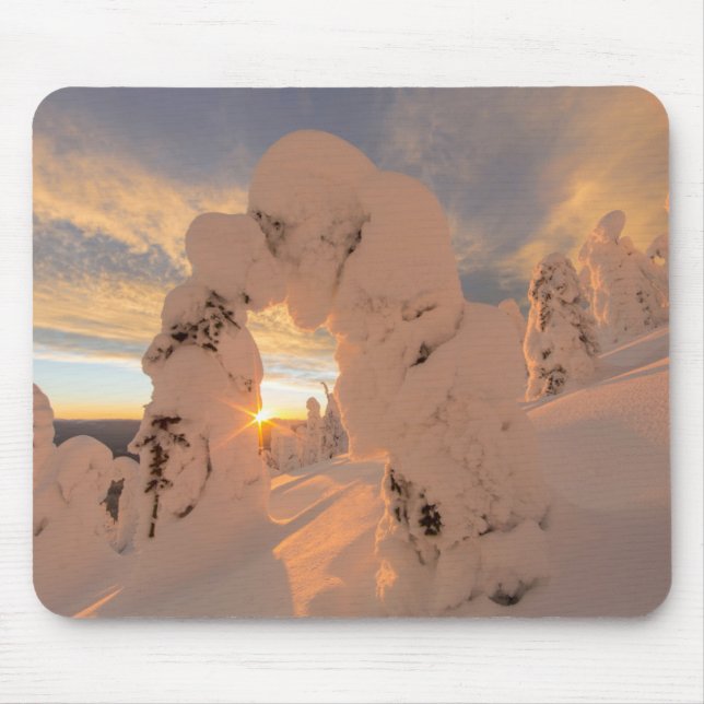Snow Ghosts In The Whitefish Range Mouse Pad (Front)