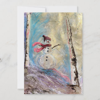 Snow Girl Holiday Card
