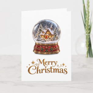 snow globe christmas card