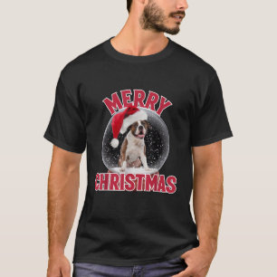 Snow Globe Dog Merry Christmas Men Women Kids  T-Shirt