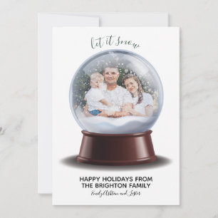 Snow Globe Holiday Card Let It Snow 2021
