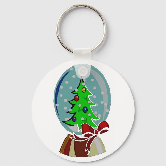 SNOW GLOBE KEY RING (Front)