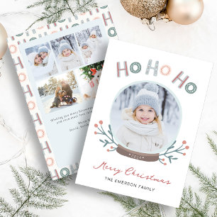 Snow Globe Photo Christmas Card