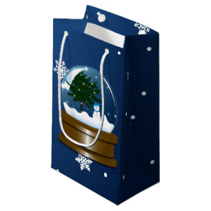 Snow Globe Small Gift Bag