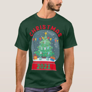 Snow Globe Snowball Christmas Tree s Merry Xmas T-Shirt
