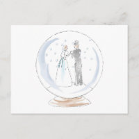 Snow Globe Wedding Couple