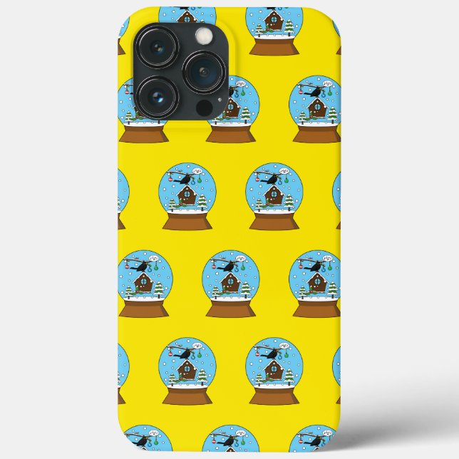 Snow Globe with Blackbird Singing Case-Mate iPhone Case (Back)